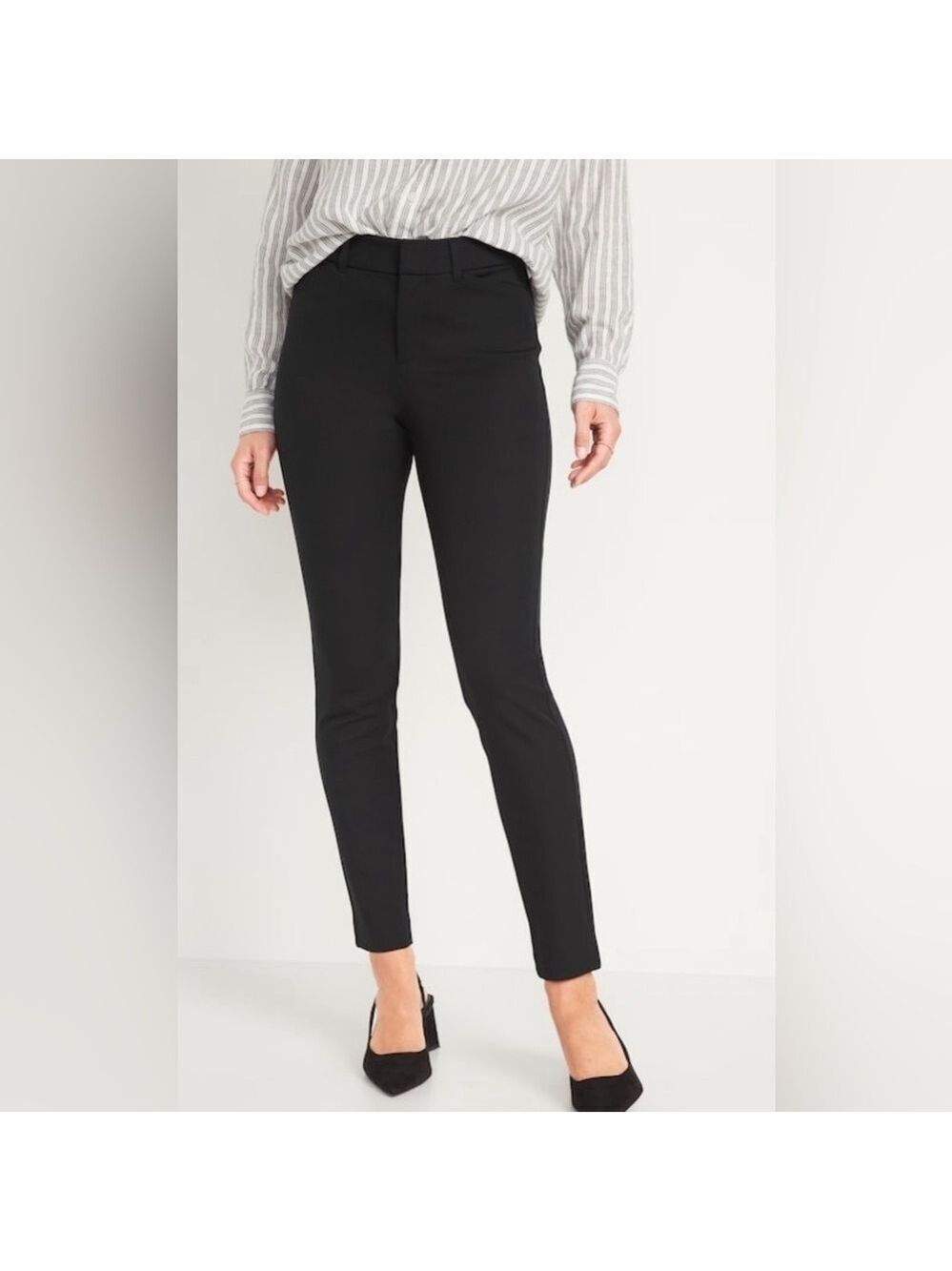 Old Navy High Pixie Skinny Pants Black